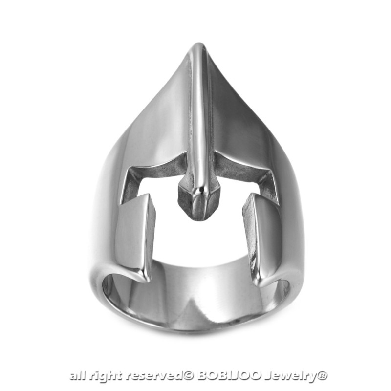 Bobijoo Jewelry Anello Con Sigillo Casco Armatura Del Cavaliere Nel