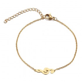 BR0263 BOBIJOO Jewelry Bracciale Minimalista Donna In Acciaio Placcato Oro Scelta