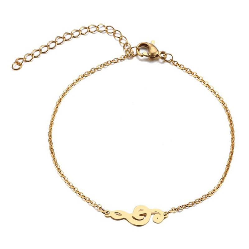 Bracelet Minimaliste Femme Acier Plaqué Or au Choix bobijoo