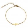 BR0263 BOBIJOO Jewelry Bracciale Minimalista Donna In Acciaio Placcato Oro Scelta