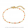 BR0272 BOBIJOO Jewelry Pulsera Minimalista De Mujer De Acero Chapado En Oro Elección