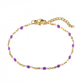 BR0272 BOBIJOO Jewelry Pulsera Minimalista De Mujer De Acero Chapado En Oro Elección