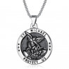 Saint Michael Michael Protection Steel Pendant bobijoo