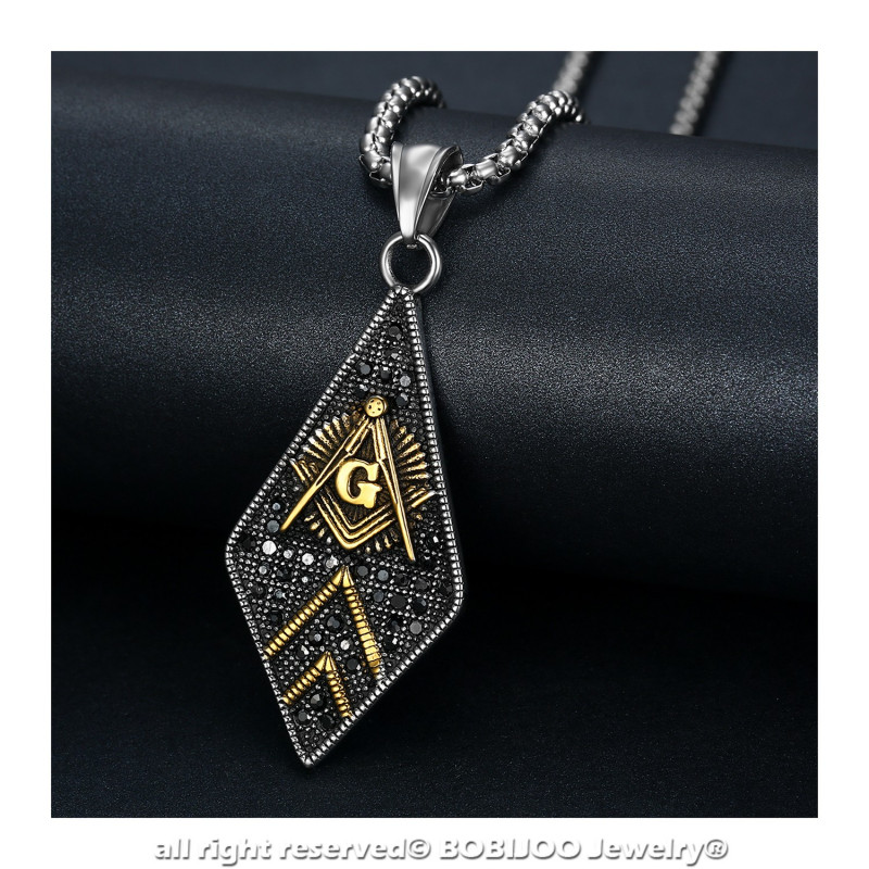 BOBIJOO Jewelry - Gants Franc-Maconnerie Brodés G Masonic Rouge