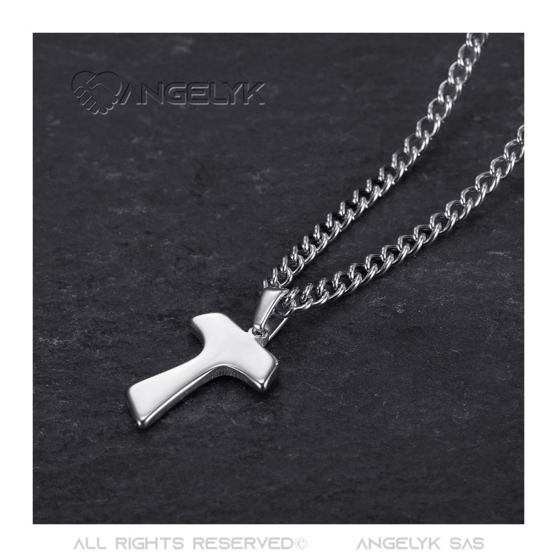 BOBIJOO Jewelry - Ciondolo Croce di Sant'Antonio Tau in Argento - 19,90 €