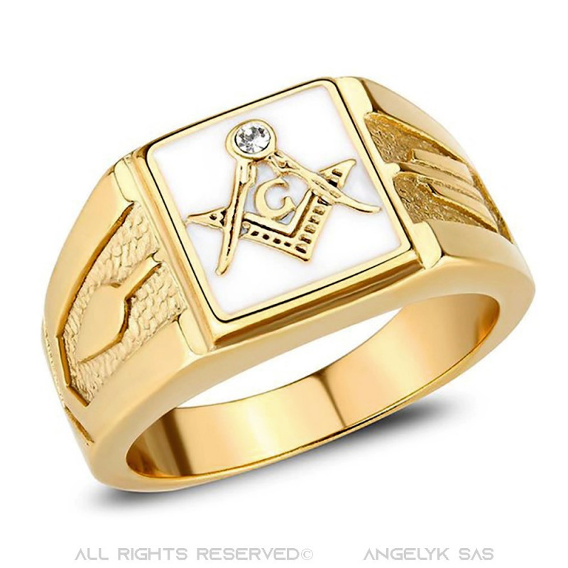 Freemason sale ring gold