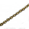 BR0267 BOBIJOO Jewelry Coffee bean bracelet Steel Gold: 4 sizes to choose from