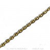 BR0267 BOBIJOO Jewelry Coffee bean bracelet Steel Gold: 4 sizes to choose from