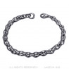 BR0268 BOBIJOO Jewelry Coffee bean bracelet Steel Silver: 4 sizes to choose from