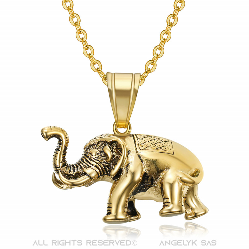 Elefant-Anhänger Herren- oder Glückssymbol, Damenschmuck