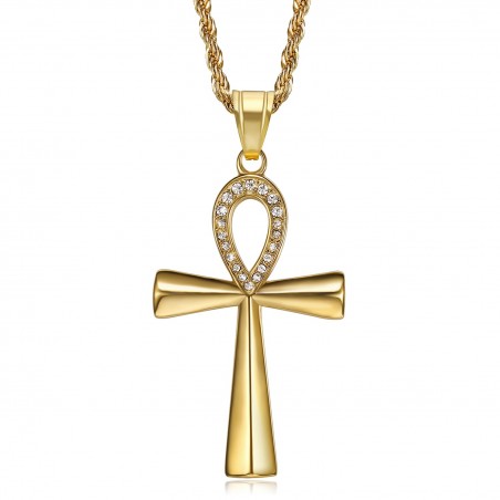 gold ankh pendant