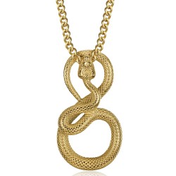 Cœur de Feu” – Collier chaîne en acier inoxydable, pendentif Animal, Punk  foncé et serpent pour femmes. – Corano Jewelry