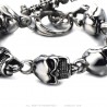 Man Bracelet Skull Skull Biker 24cm IM#24211