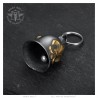 Motorradklingel Mocy Bell Fleur de Lys Edelstahl Gold IM#24711