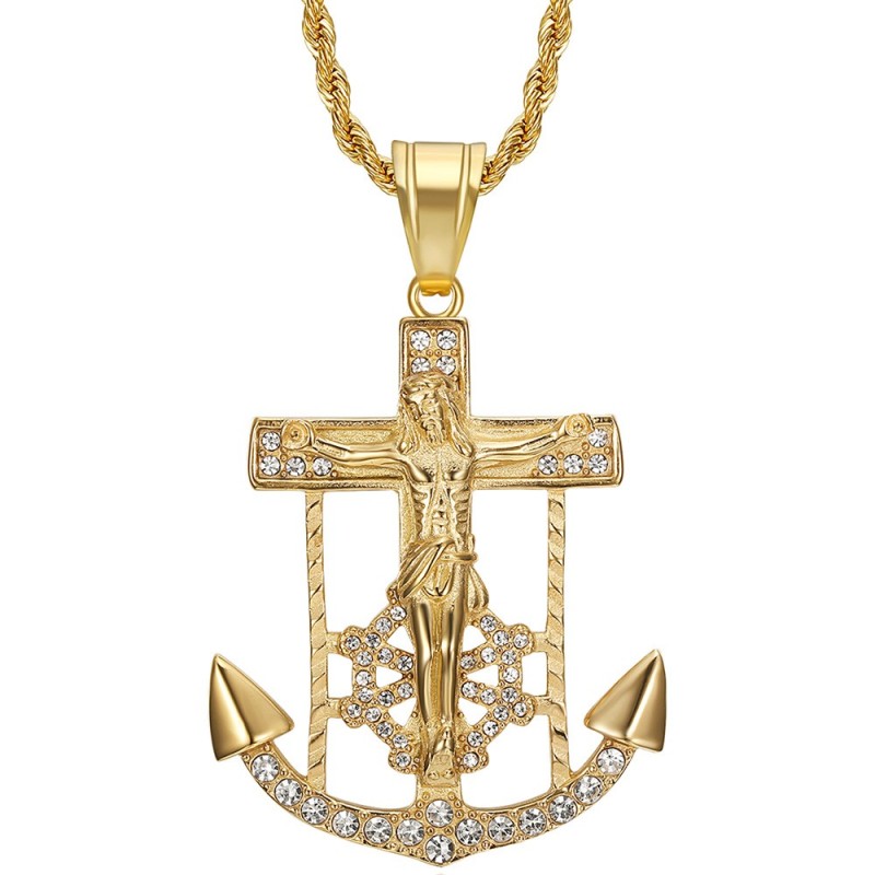 Anchor with clearance jesus pendant meaning