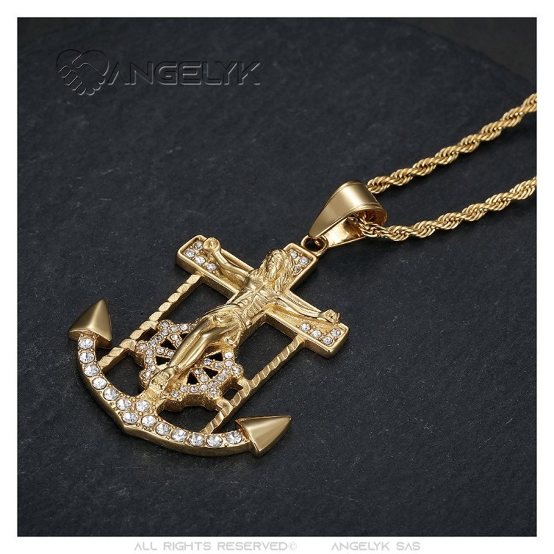 Marine hot sale cross necklace