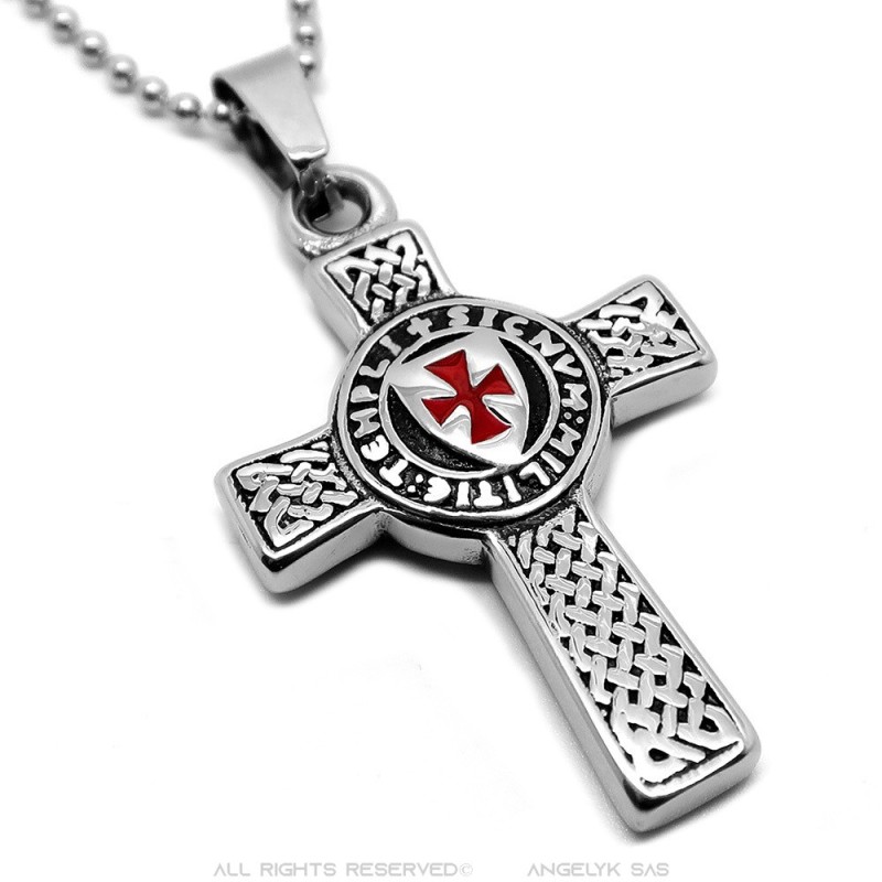 50% OFF Rare Sterling Silver Cross Necklace Knights of the Templar - Ruby  Lane