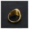 Ring of the Virgin Mary Sara and Cross Steel Gold Diamonds  IM#27246