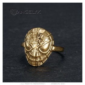 Bague Spiderman Enfant Acier inoxydable Or  IM#27430