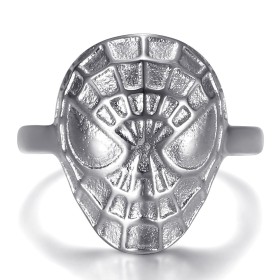 Spiderman Ring Kind Edelstahl Silber IM#27442