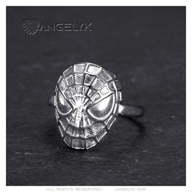 Spiderman Ring Kind Edelstahl Silber IM#27444