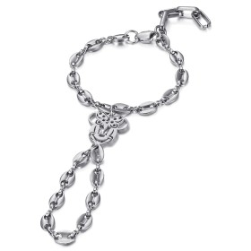 Bracelet ring Passa Mano child Minnie Stainless steel Silver IM#27484