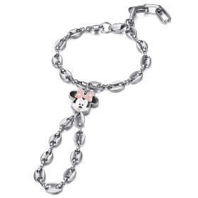 Bracelet ring Passa Mano child Minnie steel colour Silver IM#27494
