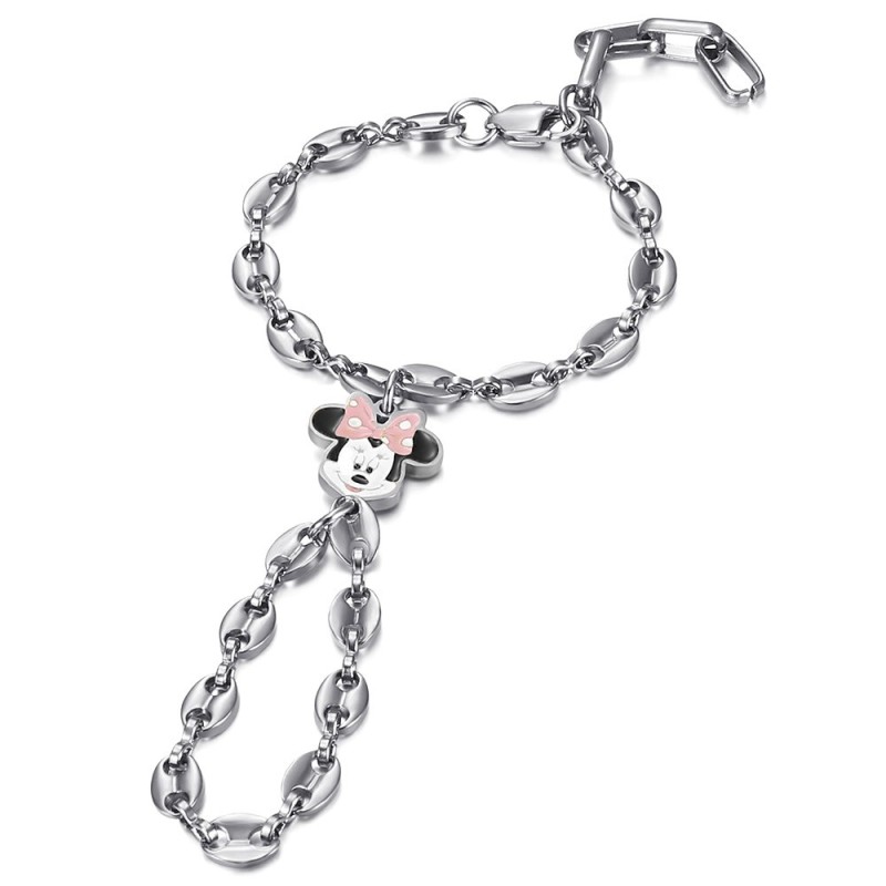 Pulsera anillo Passa Mano niño Minnie color acero Plata IM#27494