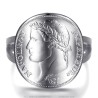 Anillo moneda Replica 20 Fr Napoleon 1er Acero Inoxidable Plata IM#27519