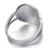 Bague pièce Réplique 20 Fr Napoléon 1er Acier inoxydable Argent  IM#27520