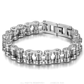 Bracelet chaine de moto Acier inoxydable 316l Argenté27574