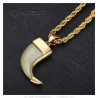 Lion claw pendant Red Ruby Replica Necklace 60cm Gold27599