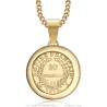 copy of Pendant Coin Napoleon III Louis Steel Gold27633