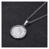 Pendentif Napoléon 1er Pièce 20 francs Argent Réplique Acier inoxydable27648