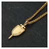 Templar Sword and Shield pendant Stainless steel Gold27656