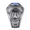 University ring French Armed Forces Stainless steel. Aged silver27732