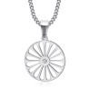 Women's Diamond Traveller's Wheel Silver Pendant27870