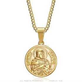 Ciondolo Saint Sara Classic Acciaio inossidabile Oro27885