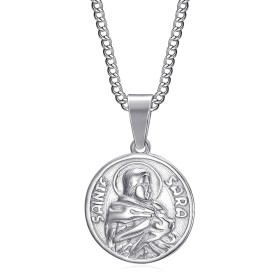 Pendant Saint Sara classic Stainless steel Silver27896