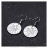 Earrings Napoleon 3 Stainless steel Silver 20 Francs28009