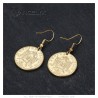 Earrings Napoleon 3 Stainless steel 20 Francs gold28067