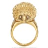 Niglo Hedgehog Gypsy Ring Stainless Steel Gold Diamonds28222