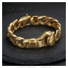 Pulsera guante de boxeo 21cm 95gr Hombres Acero inoxidable Gold28290