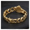 Bracciale guantone da boxe 21cm 95gr Uomo Acciaio inossidabile Gold28291