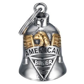 American Biker Live To Ride 316L Steel Motorcycle Lucky Charm28366