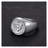 Camargue Cross Signet Ring Stainless Steel - Silver28480