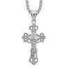 Filigree Cross Pendant Gold Silver Stainless Steel28720