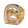 Horseshoe Ring 18k Gold Diamonds Elvis Presley Gitan28728