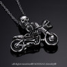 PE0047 BOBIJOO Jewelry Pendant Motorcycle Biker skull Skeleton